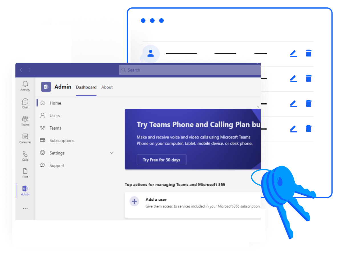 Microsoft 365 for Business - Control user accounts via Teams